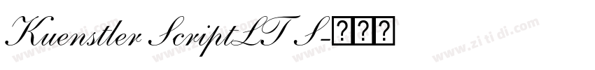 Kuenstler ScriptLT S字体转换